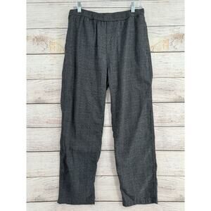 Brixton‎ Plaid loose Fit Steady Pants Men's Size Medium Gray Plaid Drawstring